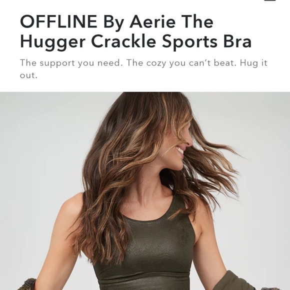 3 STUNNING OFFLINE BY AERIE THE HUGGERCACKLE SPORTS BRAS - Picture 11 of 12